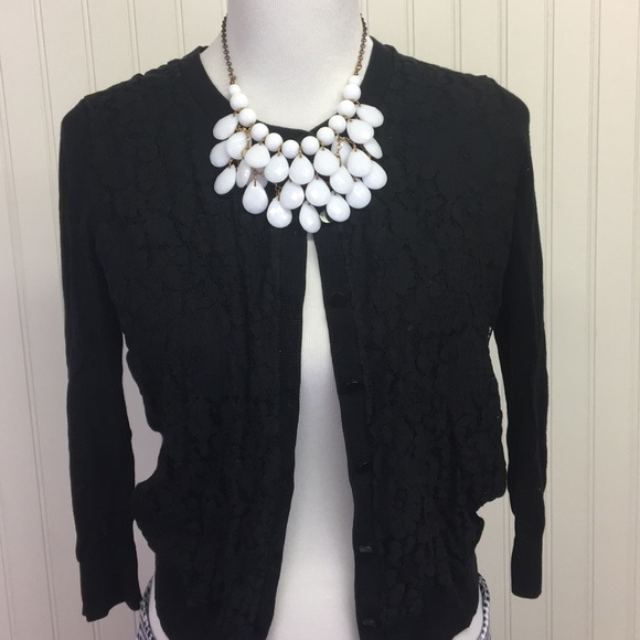 Talbots Sweaters - Talbots Cardigan with Lace